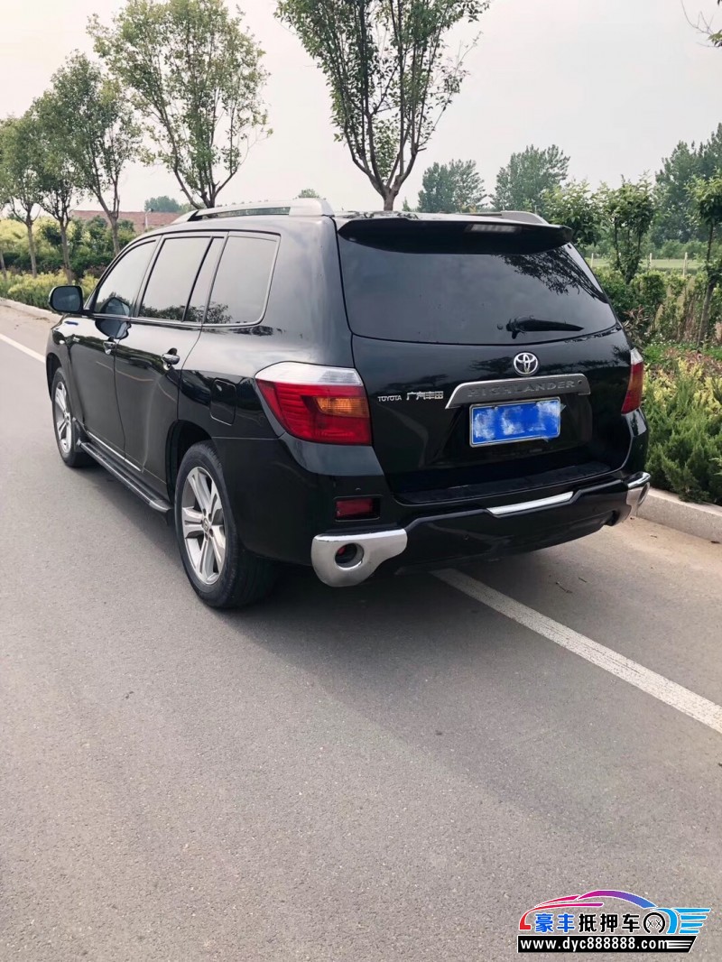 09年丰田汉兰达中型车已售